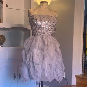 Glittery Silver Dress